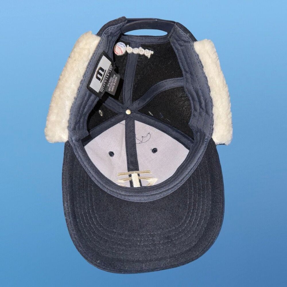 Melonwear Minnesota Twins Trapper Hat Baseball Cap Sherpa Ear Flaps Pepsi - Picture 11 of 13